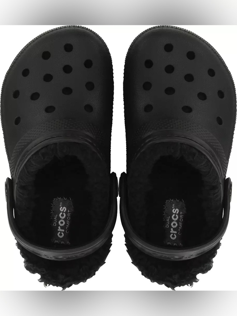 CROCS Kids Classic Lined Clog - Black - Picture 3 of 6